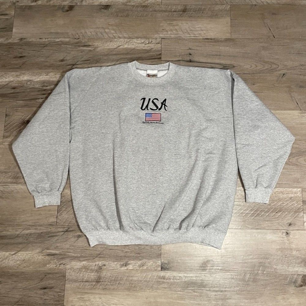 Vintage Disney USA Epcot World Showcase Pullover Sweater Adult 2XL